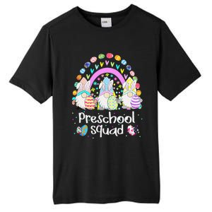 Funny Preschool Squad Teacher Gnome Rainbow Easter Day Gift Tall Fusion ChromaSoft Performance T-Shirt