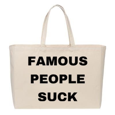 Famous People Suck Cotton Canvas Jumbo Tote