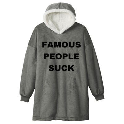 Famous People Suck Hooded Wearable Blanket