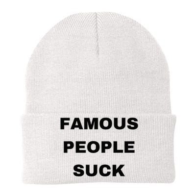 Famous People Suck Knit Cap Winter Beanie