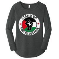 Free Palestine Stand Up For Palestine Women's Perfect Tri Tunic Long Sleeve Shirt