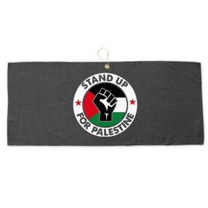 Free Palestine Stand Up For Palestine Large Microfiber Waffle Golf Towel