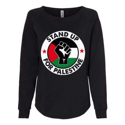 Free Palestine Stand Up For Palestine Womens California Wash Sweatshirt