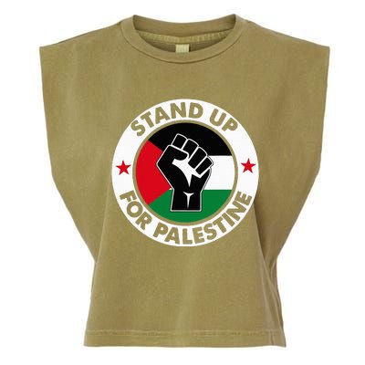 Free Palestine Stand Up For Palestine Garment-Dyed Women's Muscle Tee