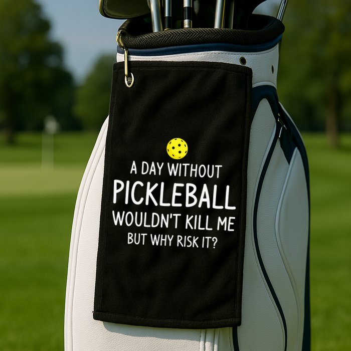 Funny Pickleball Saying Pickleball Player Golf Towel
