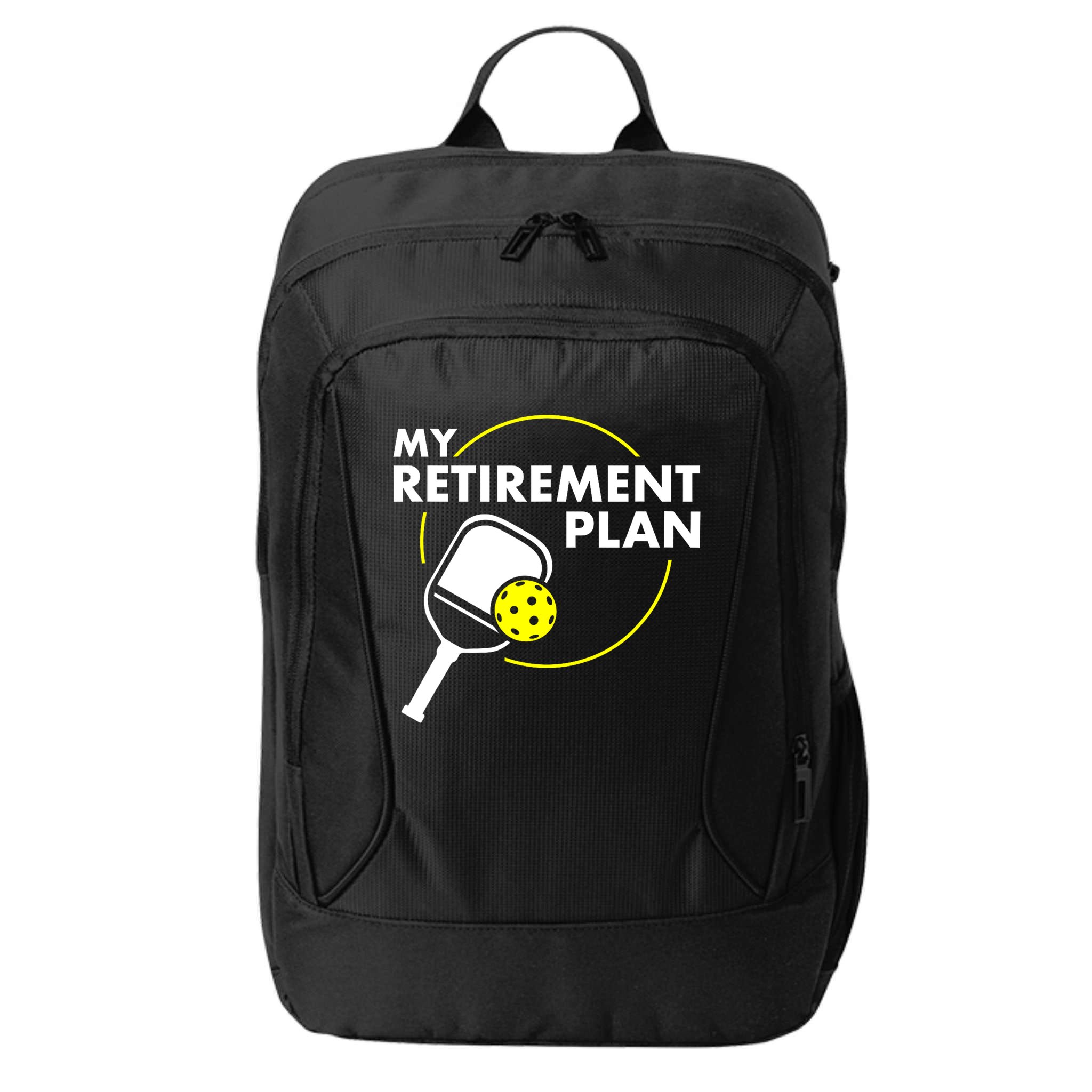 Funny Pickleball Slogan My Retirement Plan Gift City Backpack