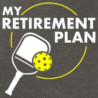 Funny Pickleball Slogan My Retirement Plan Gift Cotton Canvas Backpack