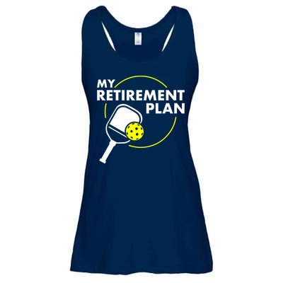 Funny Pickleball Slogan My Retirement Plan Gift Ladies Essential Flowy Tank