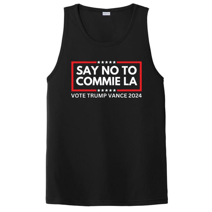 Funny Political Say No To Commie La Vote Trump Vance 2024 PosiCharge Competitor Tank