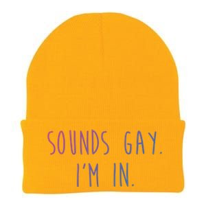 Funny Pride Sounds IM In Lgbtq Meaningful Gift Knit Cap Winter Beanie