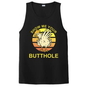 Funny Party Show Me Your Butthole PosiCharge Competitor Tank