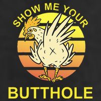 Funny Party Show Me Your Butthole Golf Towel