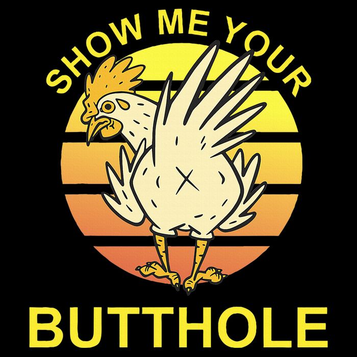 Funny Party Show Me Your Butthole Cropped Pullover Crew