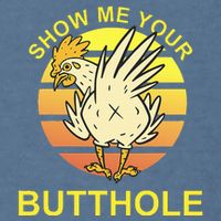 Funny Party Show Me Your Butthole Garment-Dyed Sweatshirt