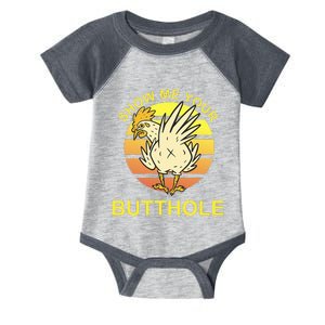 Funny Party Show Me Your Butthole Infant Baby Jersey Bodysuit