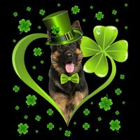 Funny Puppy Shamrock German Shepherd Dog St. Patrick's Day Wool Snapback Cap