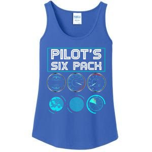 Funny Pilot Six Pack Gift Airplane Pilot Gift Ladies Essential Tank