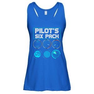 Funny Pilot Six Pack Gift Airplane Pilot Gift Ladies Essential Flowy Tank