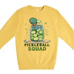 Funny Pickleball Squad Premium Crewneck Sweatshirt