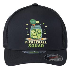 Funny Pickleball Squad Flexfit Unipanel Trucker Cap