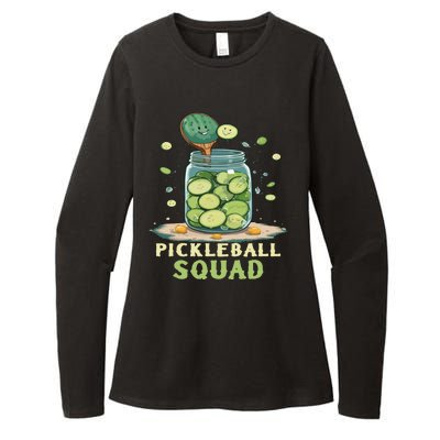 Funny Pickleball Squad Womens CVC Long Sleeve Shirt