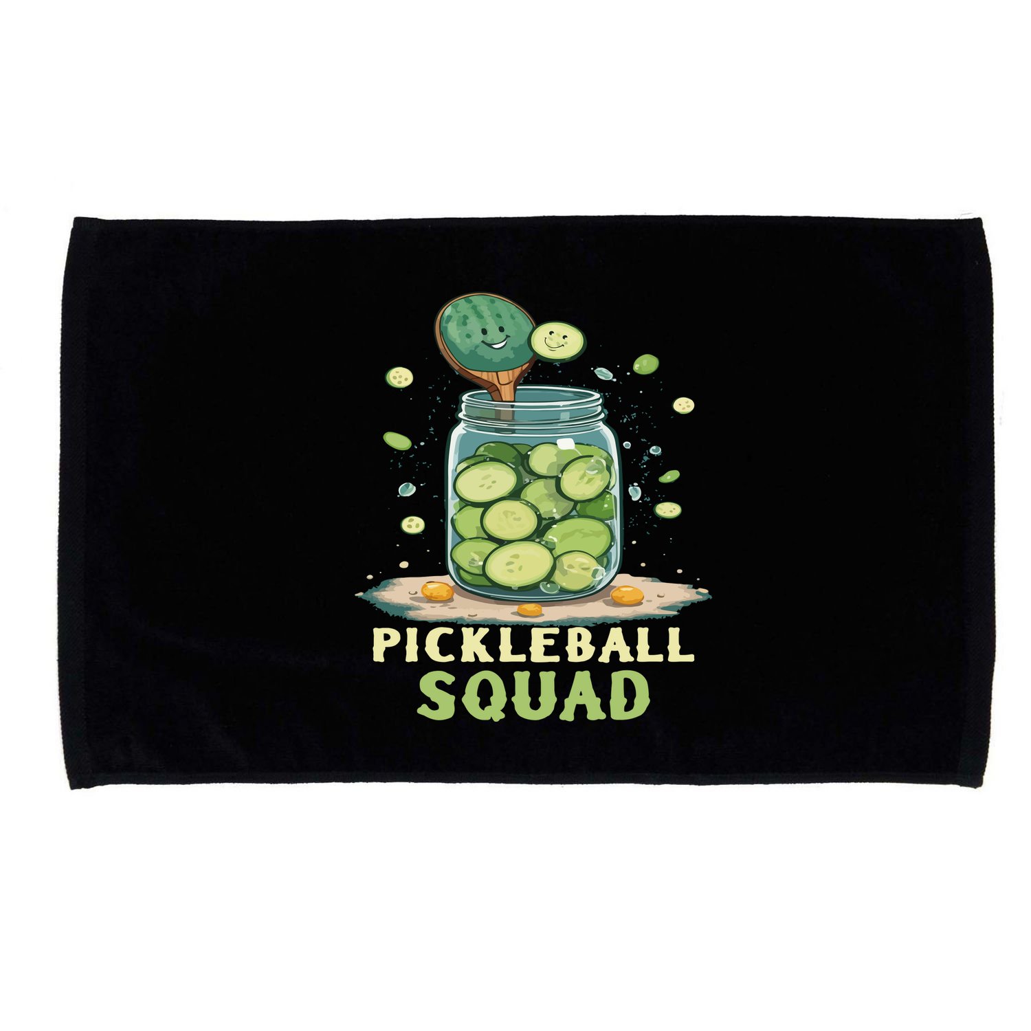 Funny Pickleball Squad Microfiber Hand Towel