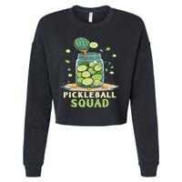 Funny Pickleball Squad Cropped Pullover Crew