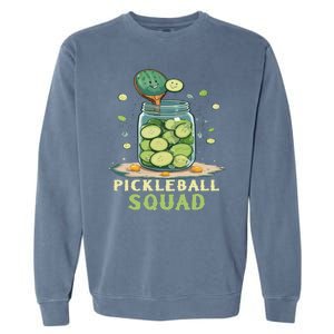 Funny Pickleball Squad Garment-Dyed Sweatshirt