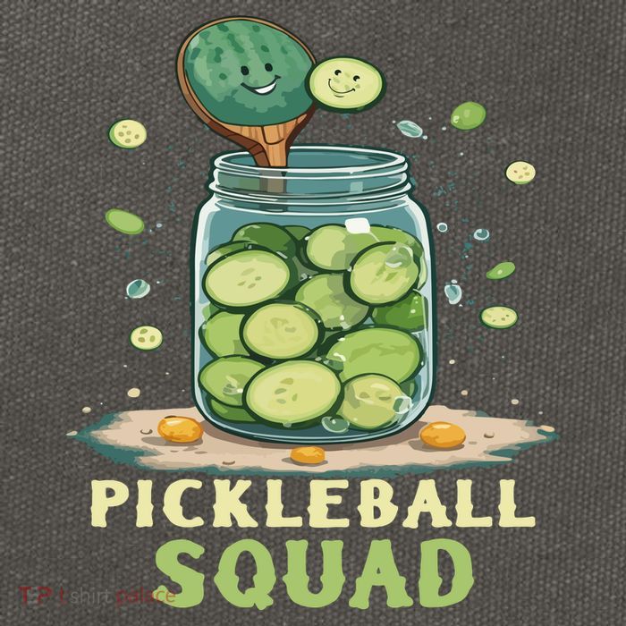 Funny Pickleball Squad Cotton Canvas Backpack