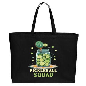 Funny Pickleball Squad Cotton Canvas Jumbo Tote