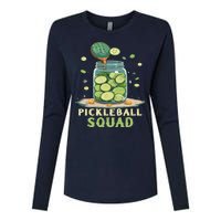 Funny Pickleball Squad Womens Cotton Relaxed Long Sleeve T-Shirt