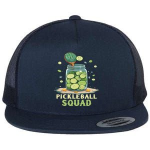 Funny Pickleball Squad Flat Bill Trucker Hat