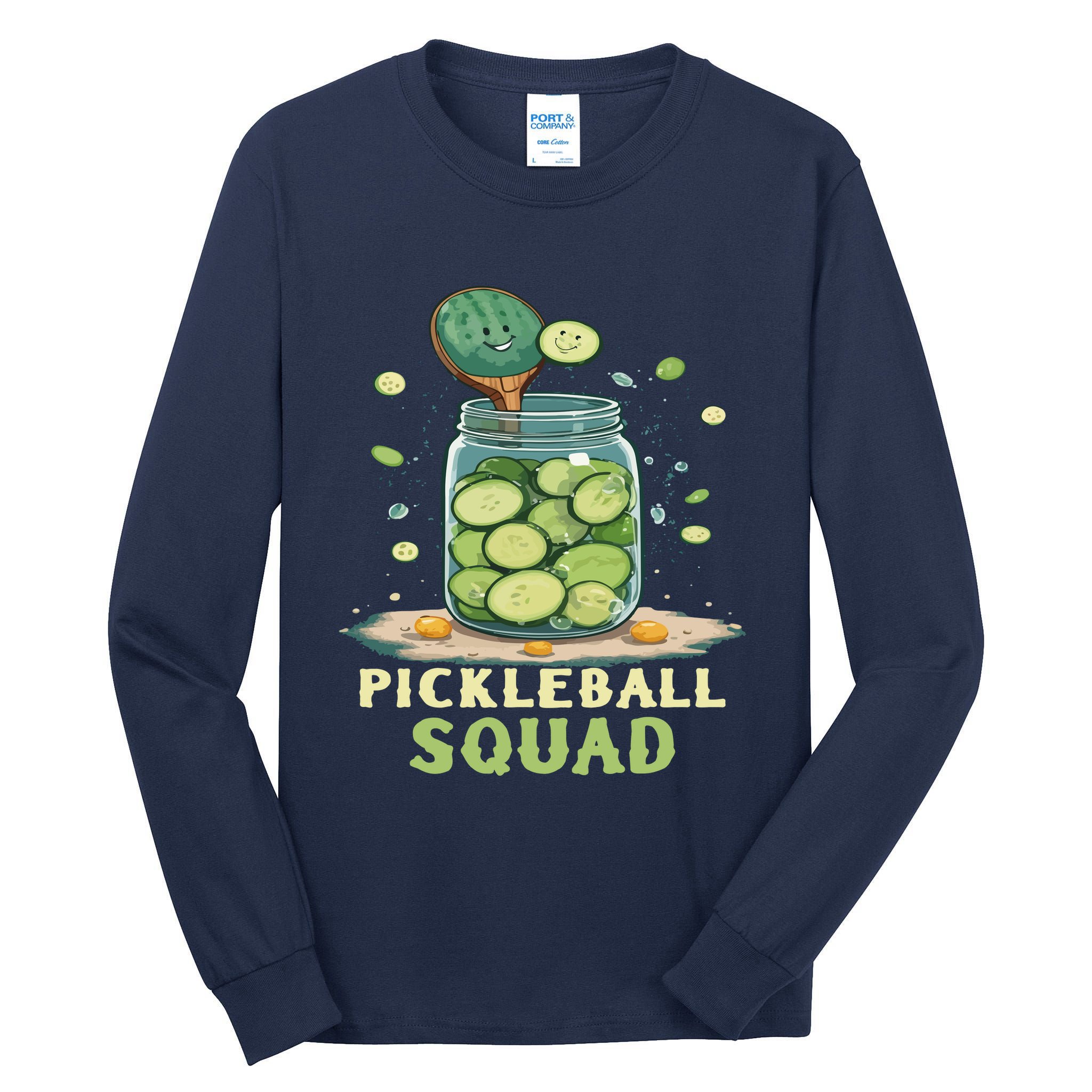 Funny Pickleball Squad Tall Long Sleeve T-Shirt