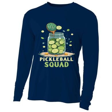 Funny Pickleball Squad Cooling Performance Long Sleeve Crew