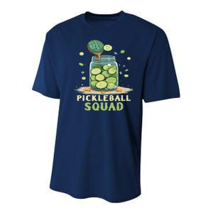 Funny Pickleball Squad Youth Performance Sprint T-Shirt