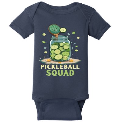 Funny Pickleball Squad Baby Bodysuit