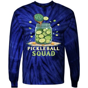 Funny Pickleball Squad Tie-Dye Long Sleeve Shirt