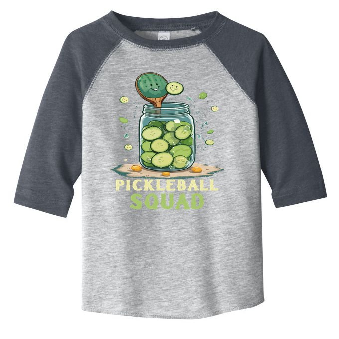Funny Pickleball Squad Toddler Fine Jersey T-Shirt
