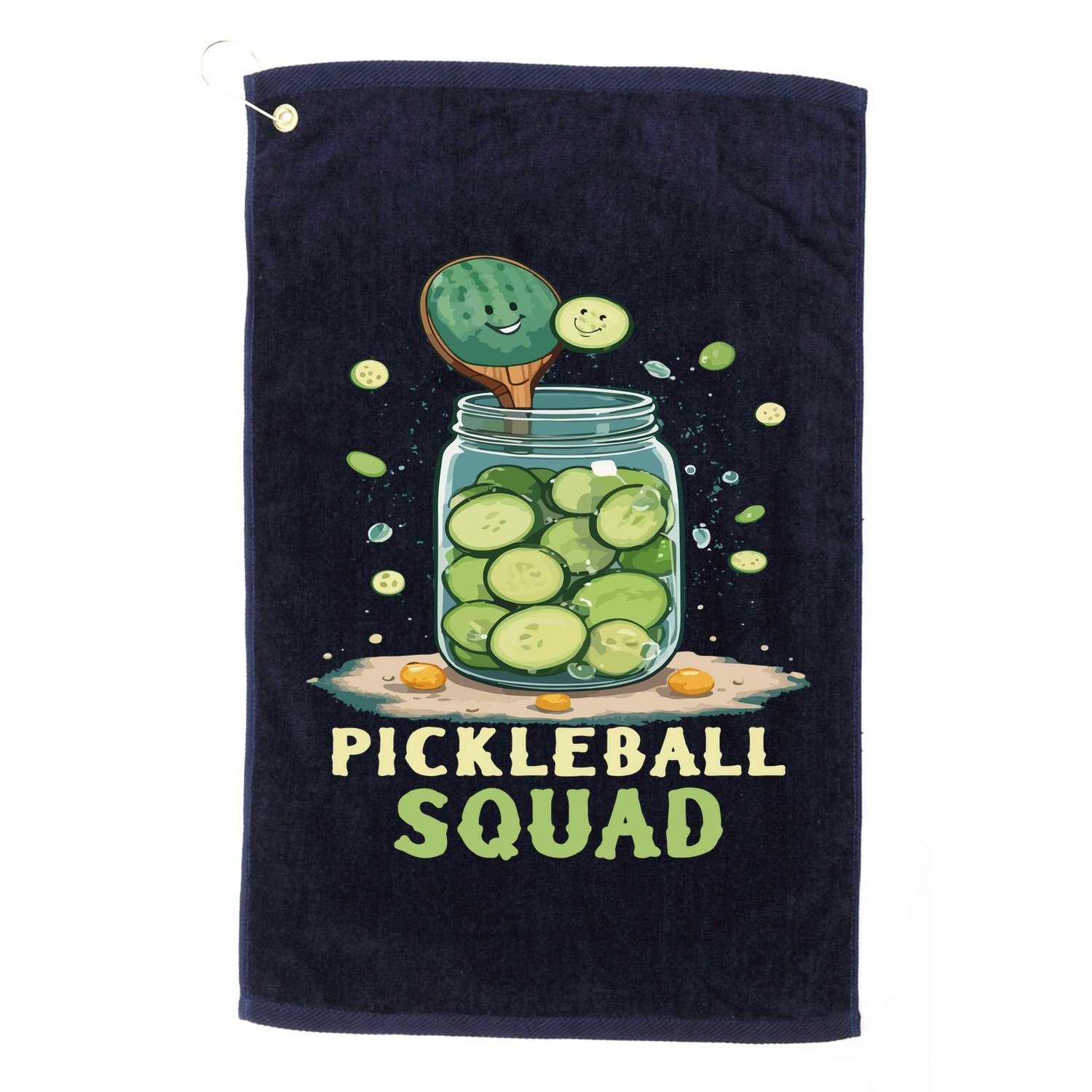 Funny Pickleball Squad Golf Towel