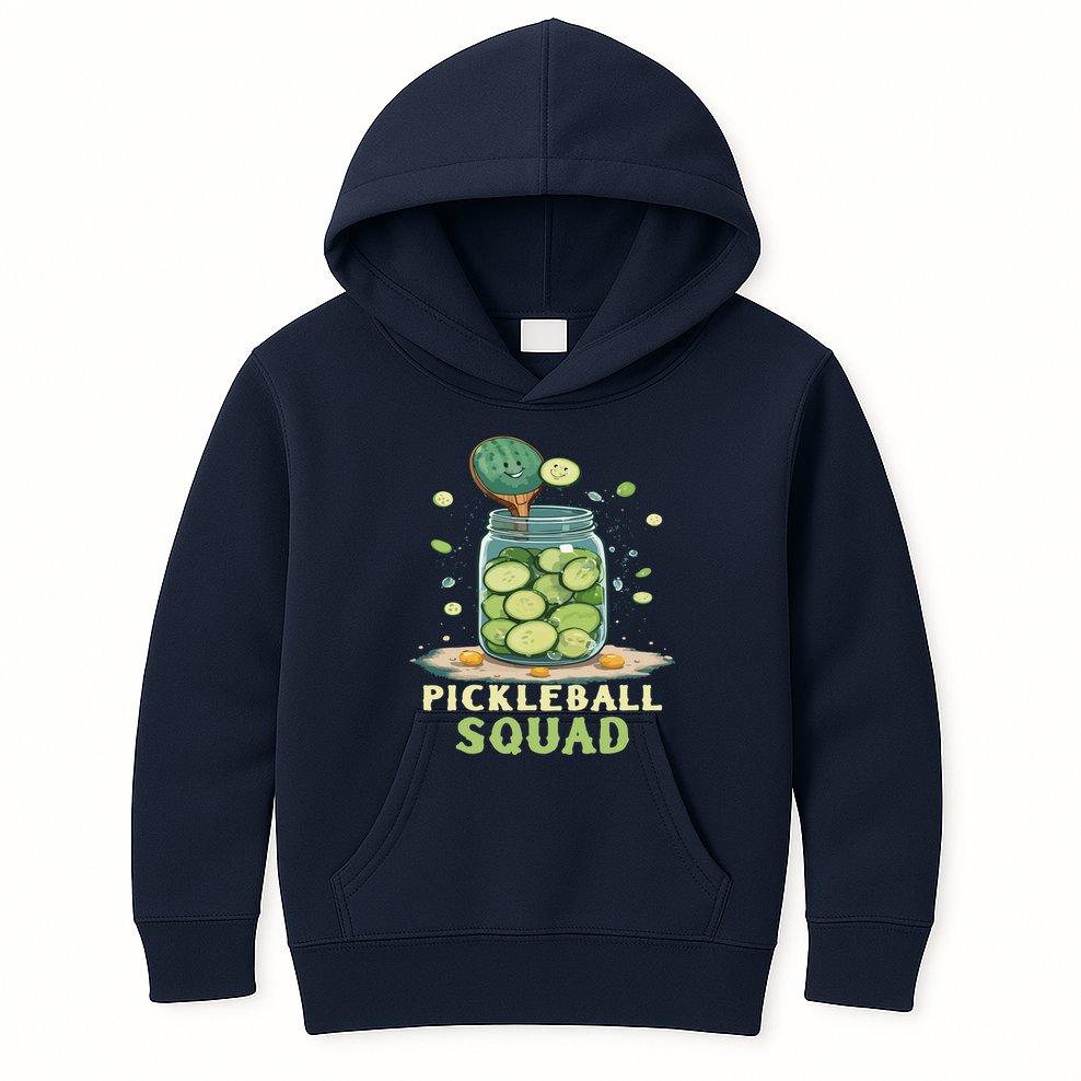 Funny Pickleball Squad Kids Hoodie