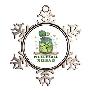 Funny Pickleball Squad Metallic Star Ornament