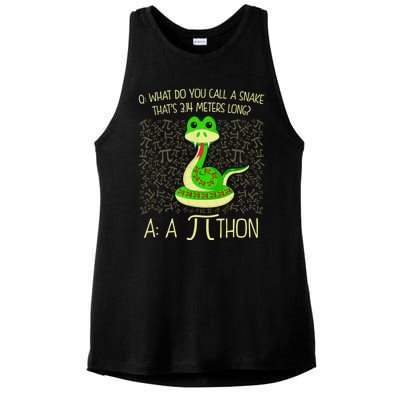 Funny Python Snake Pi Day Ladies PosiCharge Tri-Blend Wicking Tank