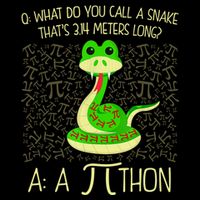 Funny Python Snake Pi Day Daily Commute Backpack
