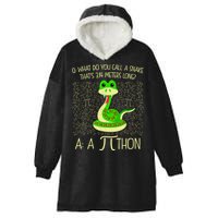 Funny Python Snake Pi Day Hooded Wearable Blanket