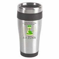 Funny Python Snake Pi Day 16oz Travel Tumbler