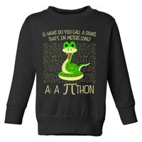 Funny Python Snake Pi Day Toddler Sweatshirt