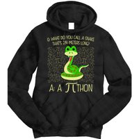 Funny Python Snake Pi Day Tie Dye Hoodie