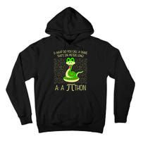 Funny Python Snake Pi Day Tall Hoodie