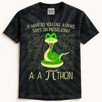 Funny Python Snake Pi Day Kids Tie-Dye T-Shirt