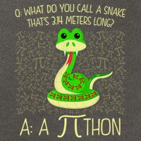 Funny Python Snake Pi Day Cotton Canvas Backpack